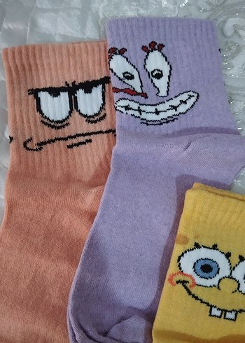 universal Beden çeşitli Renk Desenli unisex çorap 4'lü