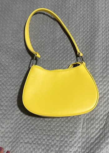 Sarı Minimalist Deri Kadın Çanta