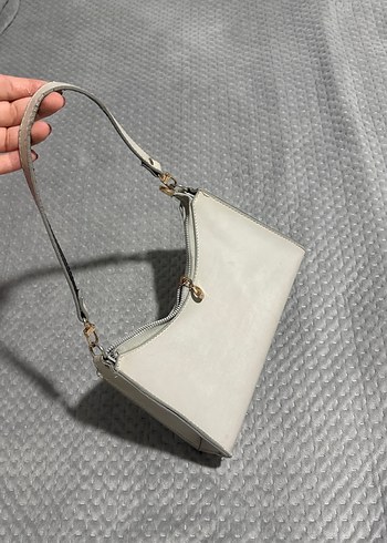 Beden gri deri Modern Klasik Kadın Çanta