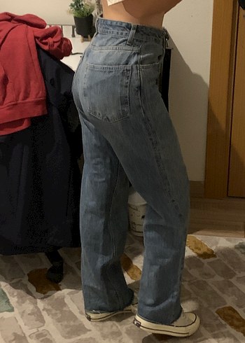 s Beden Zara Bol Kesim Midi Denim Kadın Jean