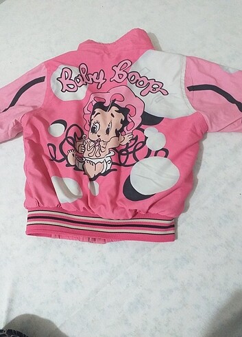 Pembe çocuk mont 