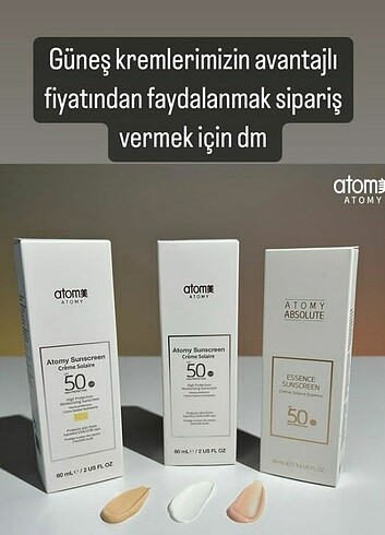 Atomy güneş kremi (fiyat temsili 