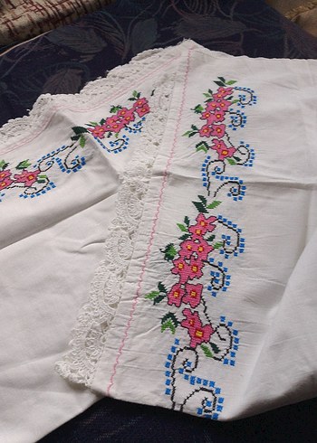 kanaviçe çeyizlik takım - Görsel 4