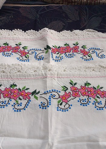 kanaviçe çeyizlik takım - Görsel 5