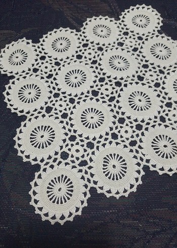 El İşi Beyaz Örgü Dantel - Görsel 2