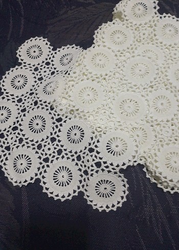 El İşi Beyaz Örgü Dantel - Görsel 3