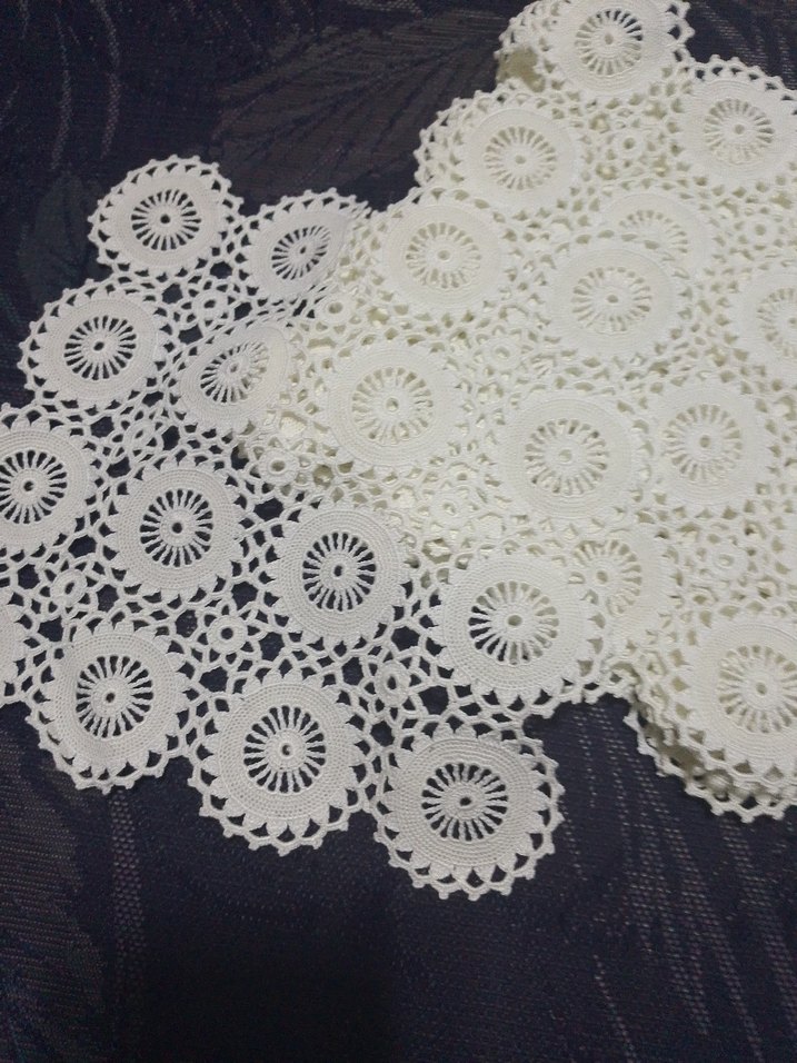 El İşi Beyaz Örgü Dantel - Görsel 3