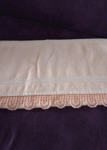 Nakışlı Bej Havlu - Görsel 2