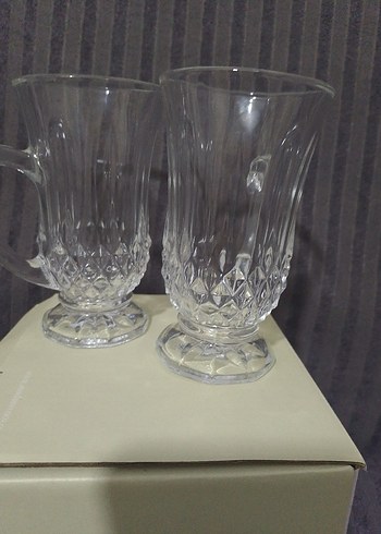 Madame Coco Kristal Görünümlü Cam Kupa Seti - Görsel 2