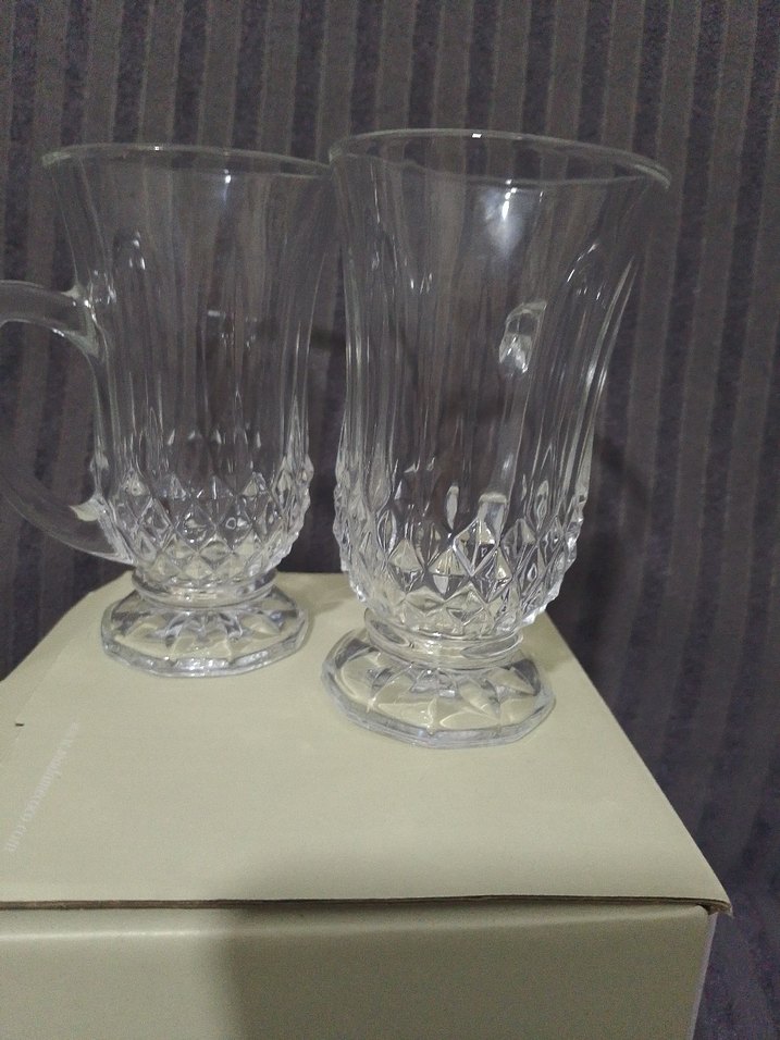 Madame Coco Kristal Görünümlü Cam Kupa Seti - Görsel 2