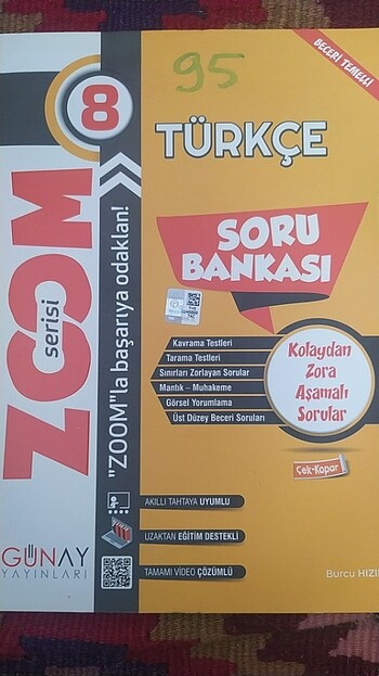 8. Sınıf Günay Yayınları Türkçe Soru Bankası