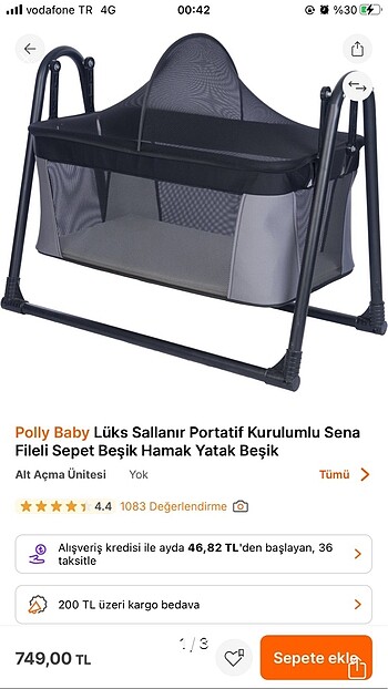 Polly baby hamak beşik