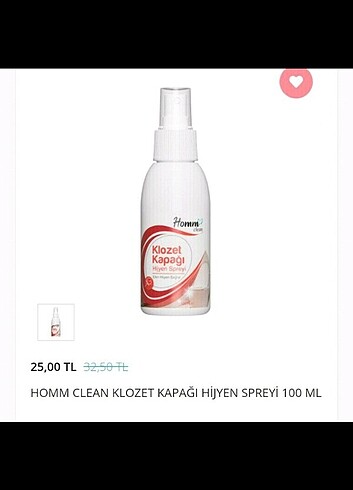 Beden Renk HOMM KLOZET KAPAĞI HİJYEN SPREYİ 100 ML