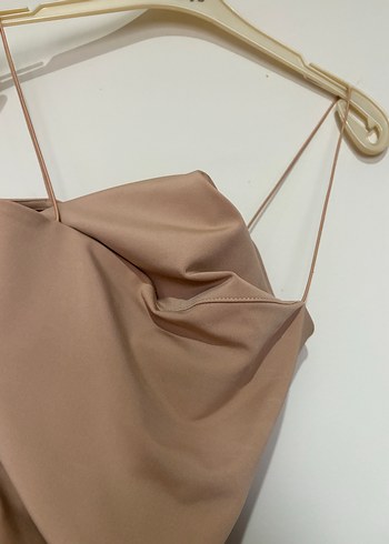 Bej Midi Büstiyer - Atlet - Görsel 2