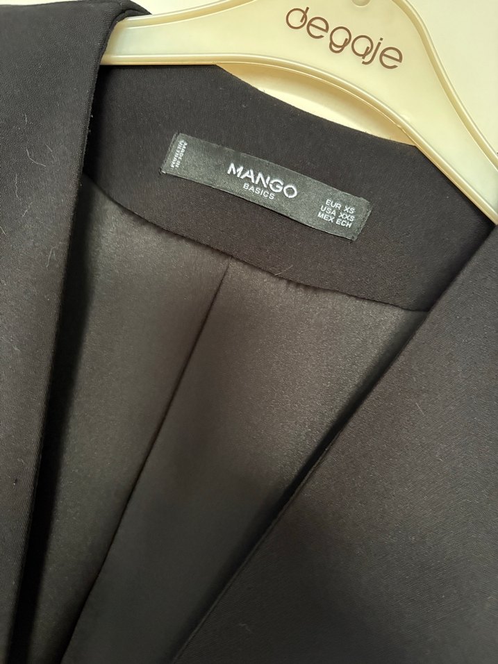 Düğmeli Siyah Ofis Blazeri - Görsel 2