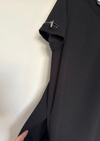 Siyah Midi Basic Kadın Elbise - Görsel 2