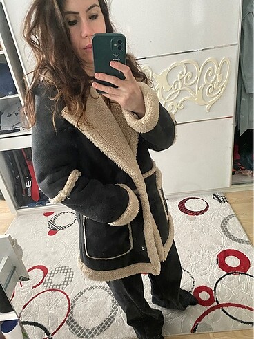 Bershka kürklü Süet mont