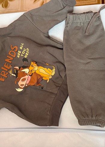 Kahverengi Baskılı Bebek Erkek Takım