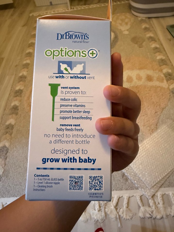 Dr. Brown's Options+ Bebek Biberonu Beyaz - Görsel 2