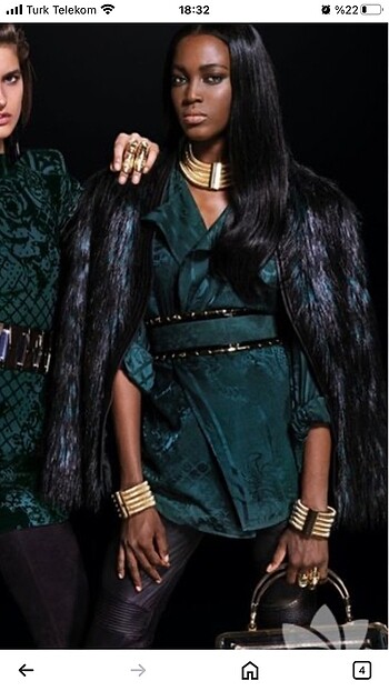 BALMAINXH&M İpek tunik bluz 38 beden
