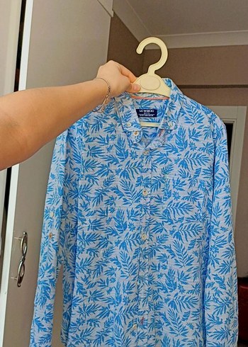 Mavi Desenli Erkek Çocuk Gömlek - Görsel 2