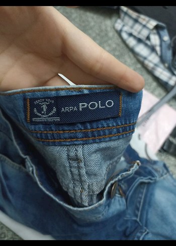 Erkek Polo Marka Kot Pantolon - Görsel 3