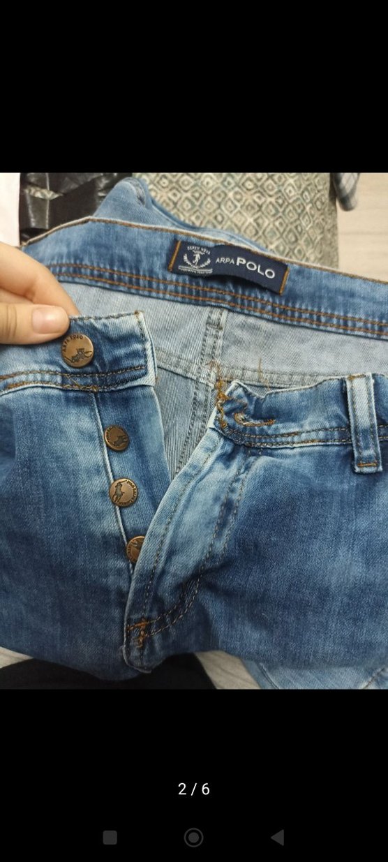 Erkek Polo Marka Kot Pantolon - Görsel 4