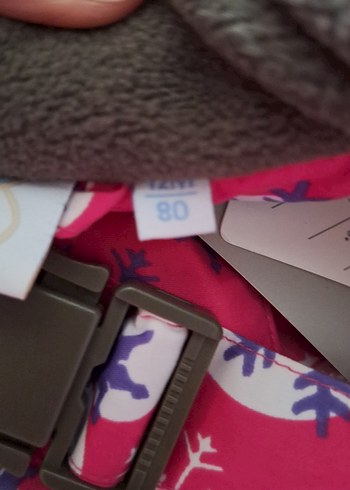 Renkli Baskılı Kız Bebek Kayak Tulumu - Görsel 5