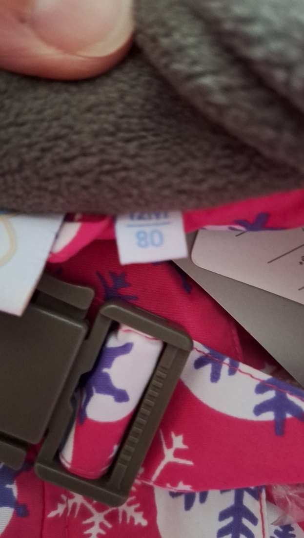 Renkli Baskılı Kız Bebek Kayak Tulumu - Görsel 5