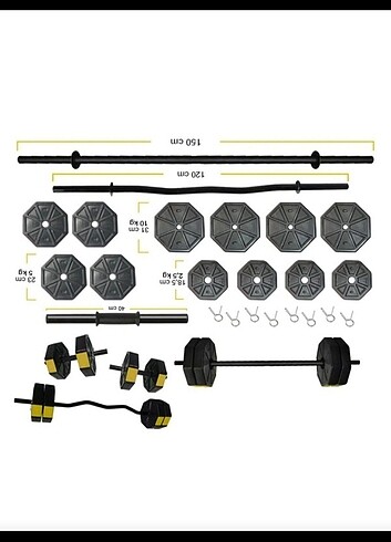 Kaliteli dumbel 70 kg