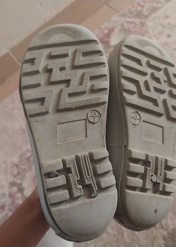 24 Beden gri Renk H&M tertemiz Kız Çocuk Lastik Bot