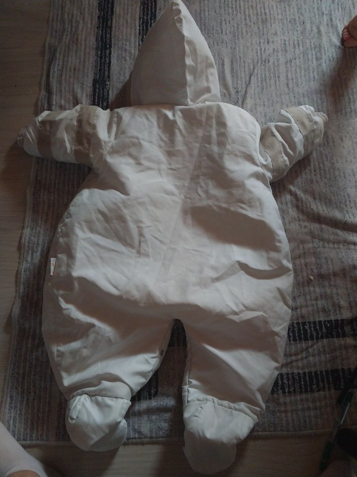 Kapüşonlu unisex Kış Tulumu sıcacık 3 aydan 1 bucuk yasa kadar - Görsel 3