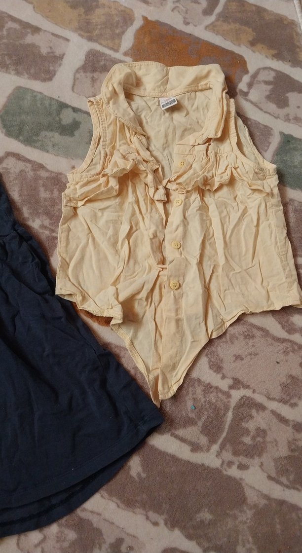 Kız Çocuk Fırfırlı Pamuklu Kolsuz Bluzlar - Görsel 3