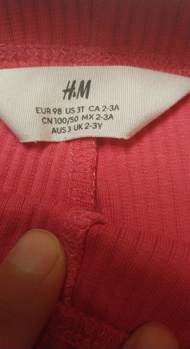 Kız Çocuk Pembe Pamuklu Tayt - Görsel 3