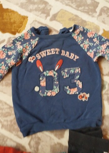 Baskılı Sweatshirt ve Eşofman Takımı - Görsel 3