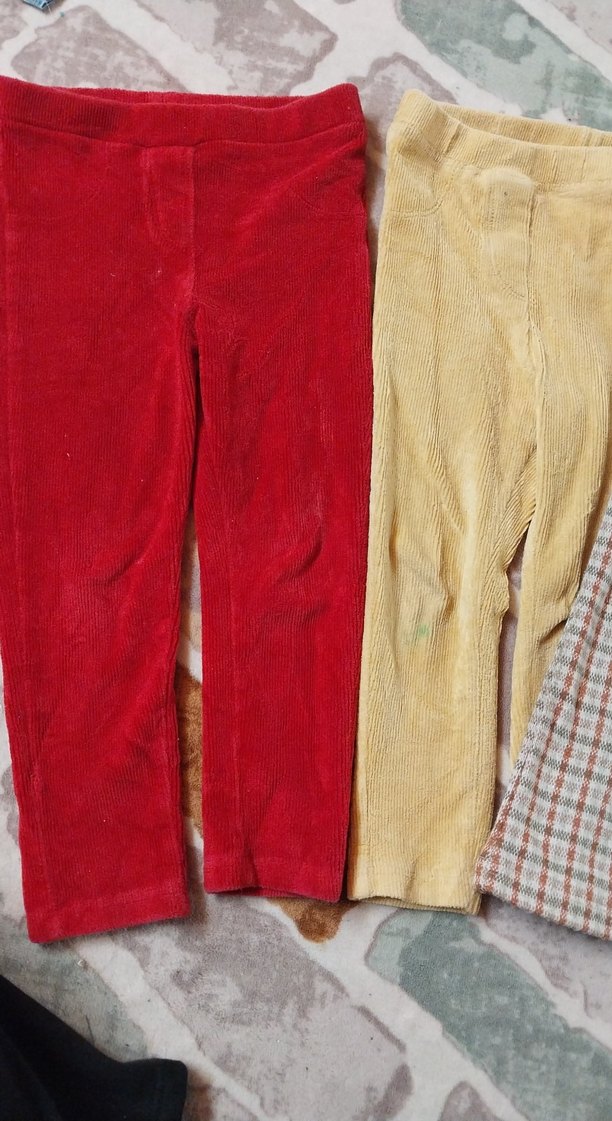 Düğmeli Kahverengi Kız Tayt - Görsel 2