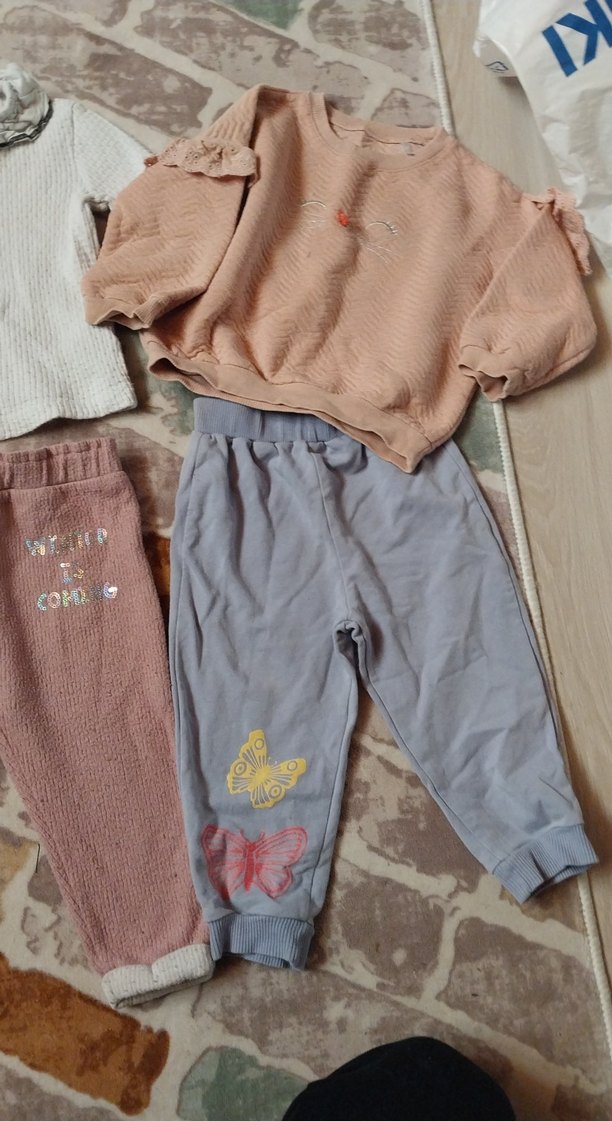 Bebek Kız Uzun Kollu Pastel Renk Kombin - Görsel 3