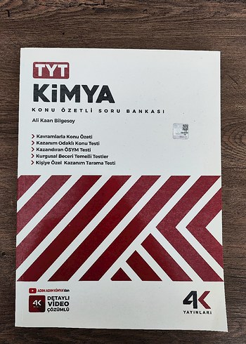 TYT Kimya Konu Özetli Soru Bankası