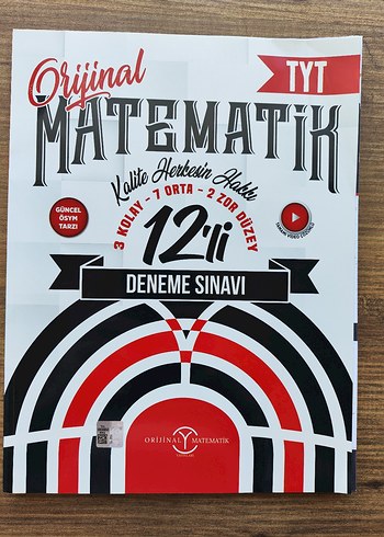 Orijinal TYT Matematik 12'li Deneme