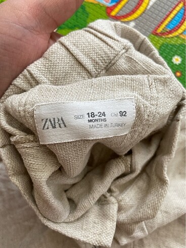 12-18 Ay Beden camel Renk Zara pantolon