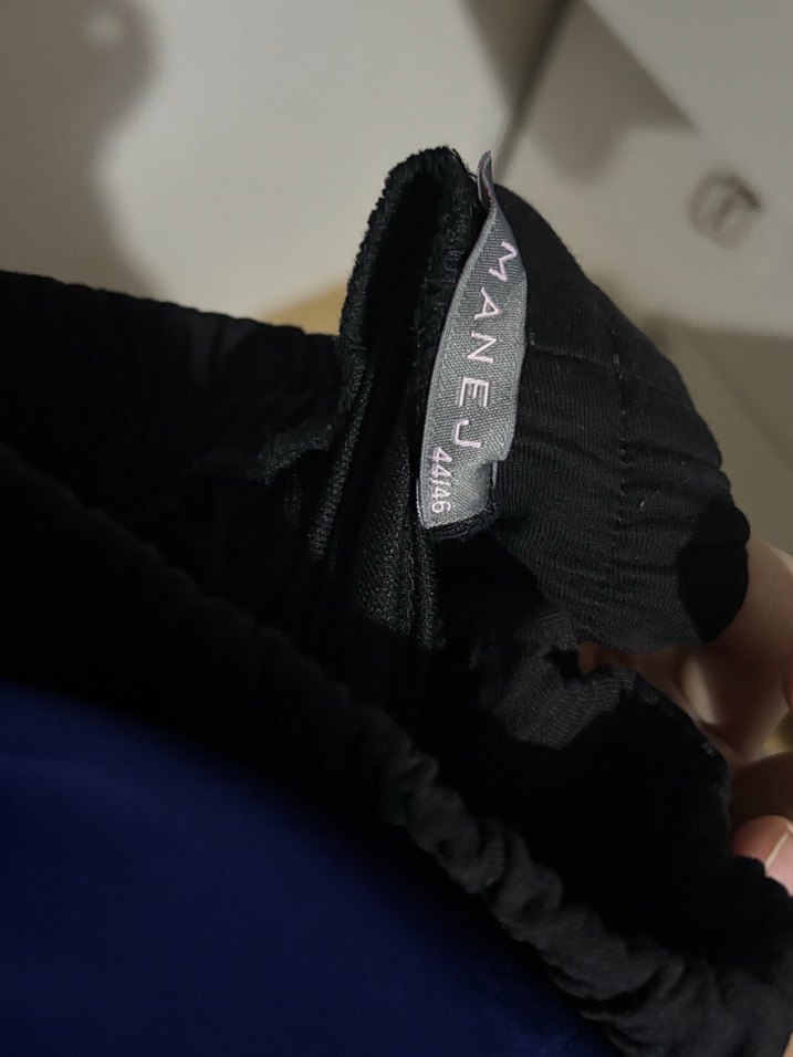 Düğmeli Siyah Gri Kadın Spor Pantolon - Görsel 3