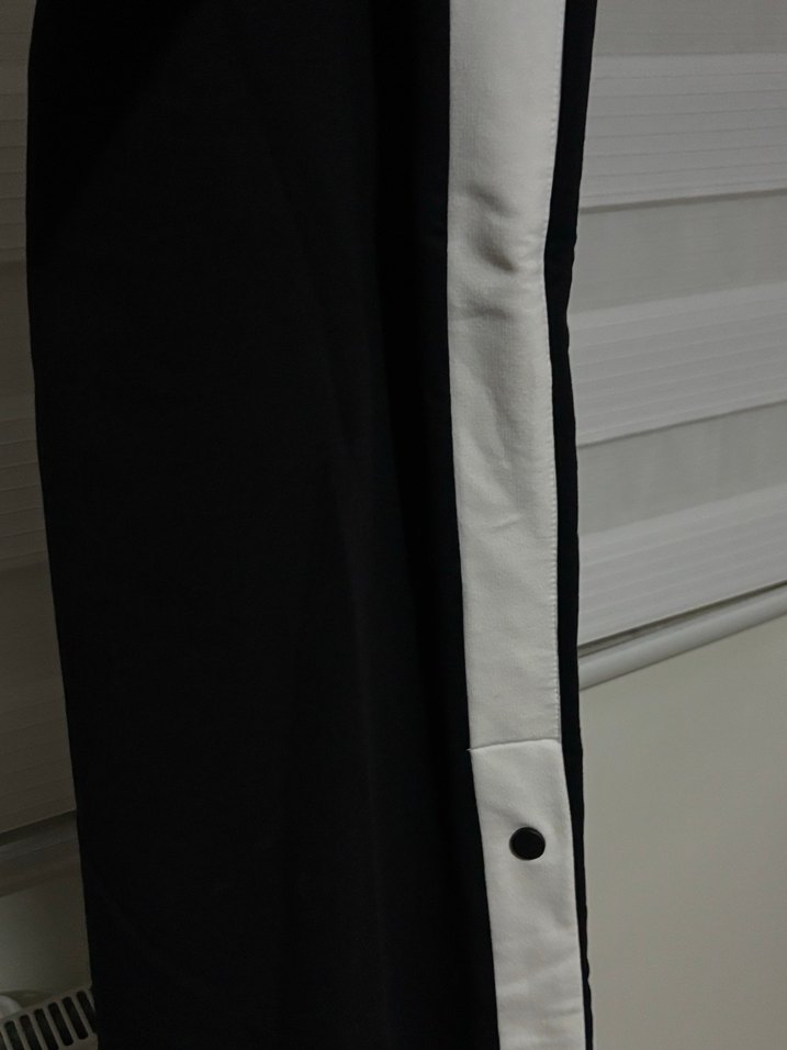 Düğmeli Siyah Gri Kadın Spor Pantolon - Görsel 2