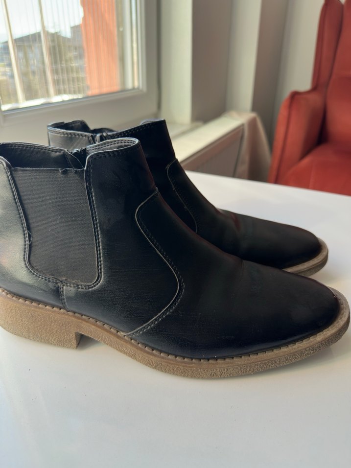 Kahverengi Deri Erkek Botları - Görsel 2