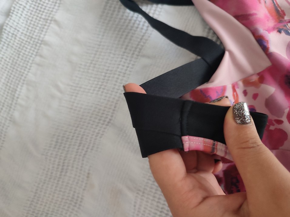 Pembe Çiçek Desenli Dagi Spor Sütyeni - Görsel 3