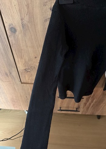 Siyah Kadın Balıkçı Yaka Triko Kazak - Görsel 2