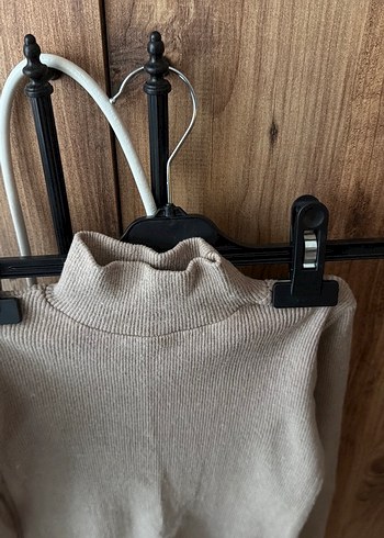 Bej Kadın Triko Balıkçı Yaka Kazak - Görsel 3