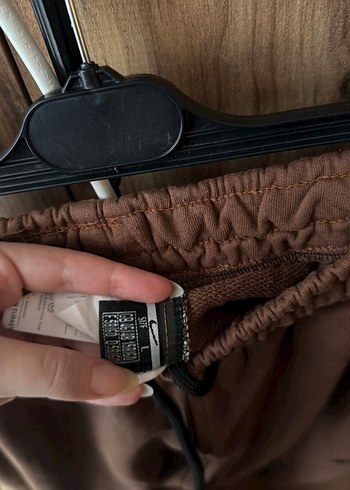 Kadın Kahverengi Süet Rahat Kesim Eşofman - Görsel 2