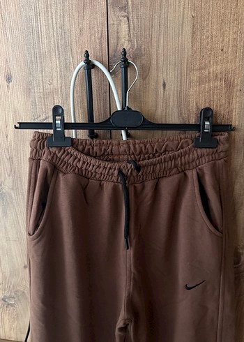 Kadın Kahverengi Süet Rahat Kesim Eşofman - Görsel 3