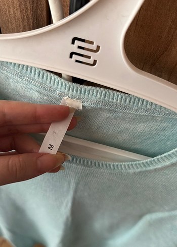 Turkuaz Kadın Triko Kazak - Görsel 3