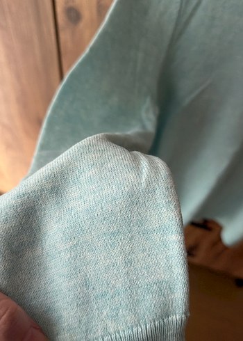 Turkuaz Kadın Triko Kazak - Görsel 2